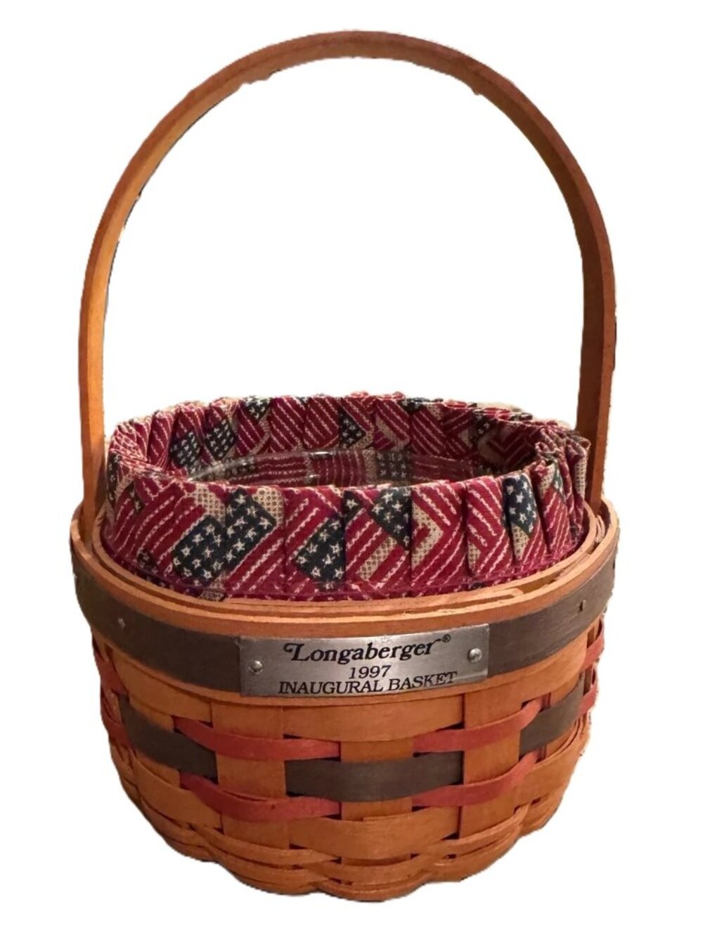 Longaberger Inaugural 1997 Basket Combo 5” wide & 4” high